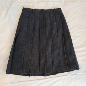 Wool Pleated Skirt